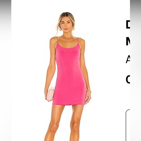 Alice and Olivia Delora Spaghetti Strap Fitted Mini Dress in Calypso Pink - Picture 4 of 4